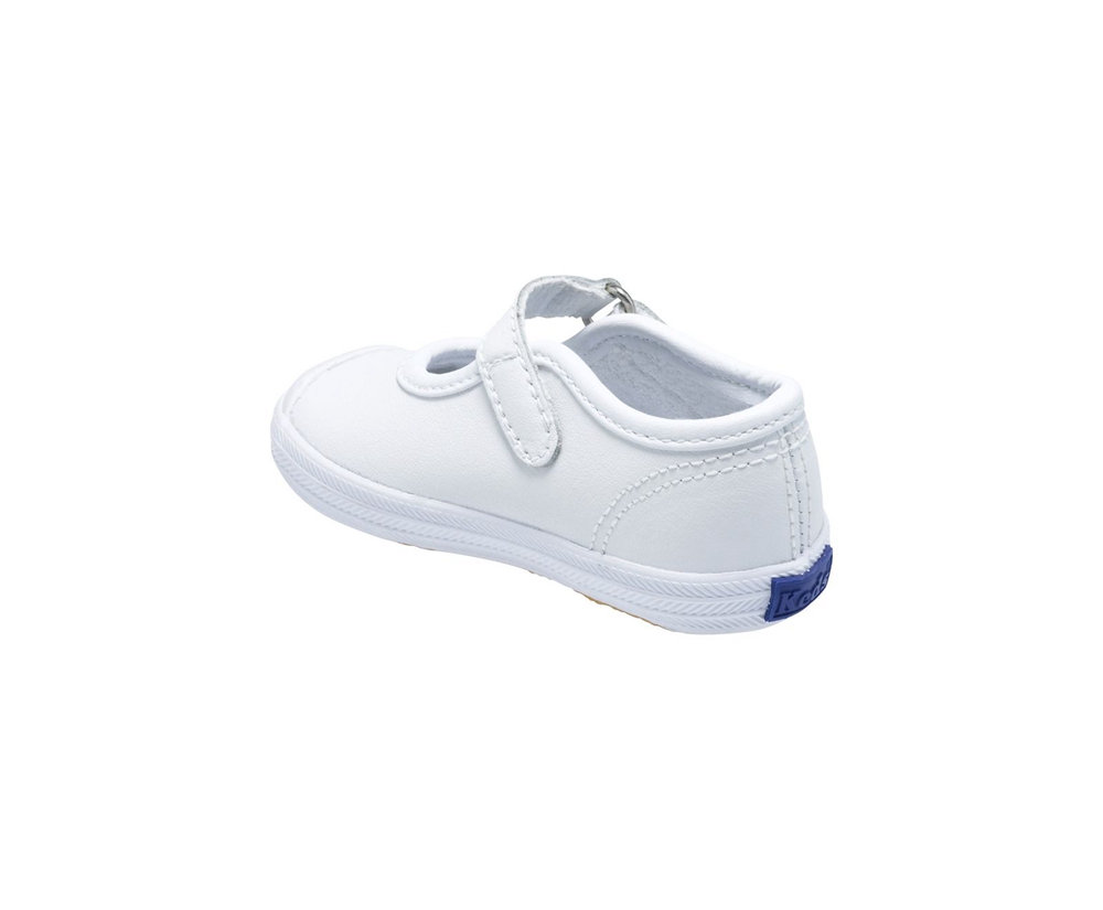 Keds Slip Ons White - Champion Toe Cap MJ - Kids ZNKBHT-859